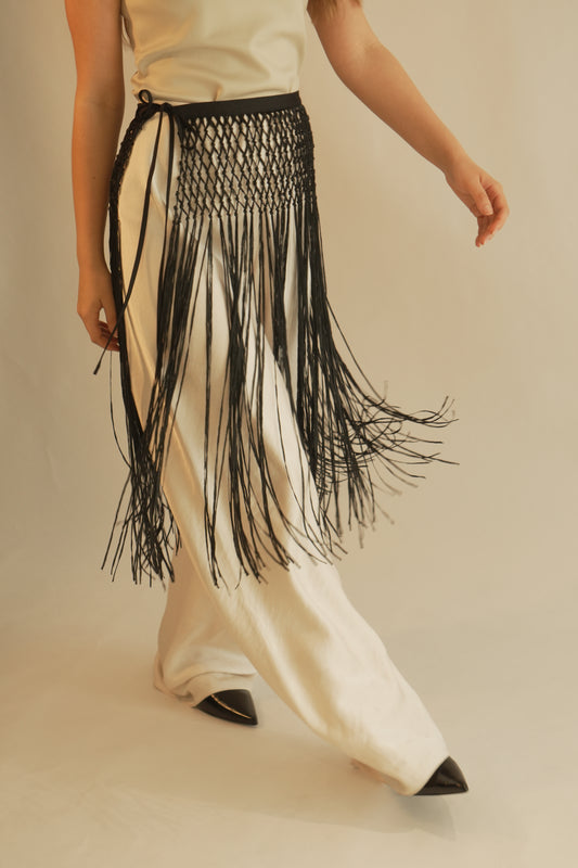 Kayal Fringe Signature Belt black